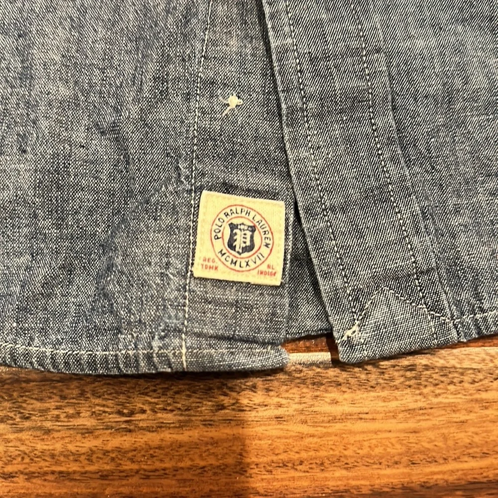 Boys Large Polo by Ralph Lauren Button Up Shirt - Picture 4 of 4